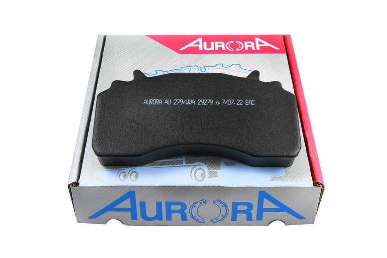 Комплект дисковых тормозных колодок AURORA AU279 для дискового тормоза MAN TGS/TGX, Wabco Maxx 22 (WVA 29279) (фото 1)