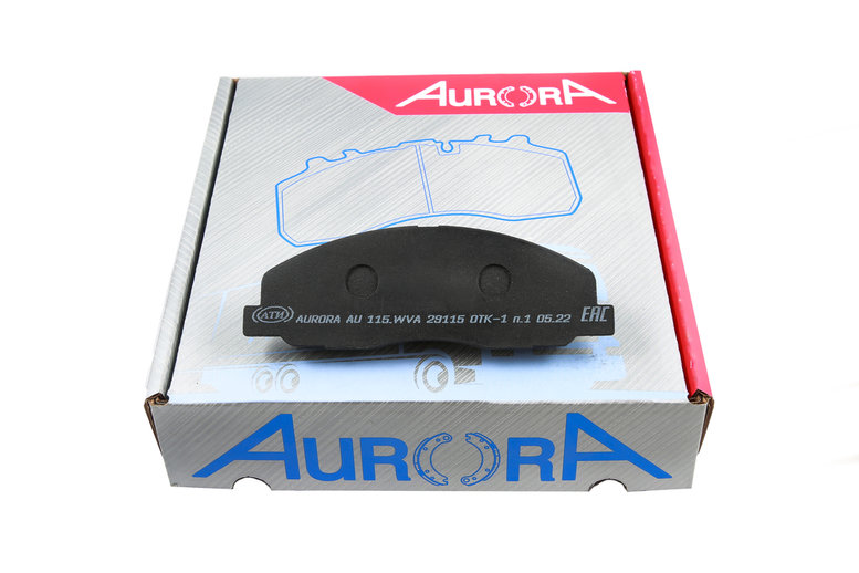 Комплект дисковых тормозных колодок AURORA AU115 для дискового тормоза MB Atego (WVA 29115) (фото 1)
